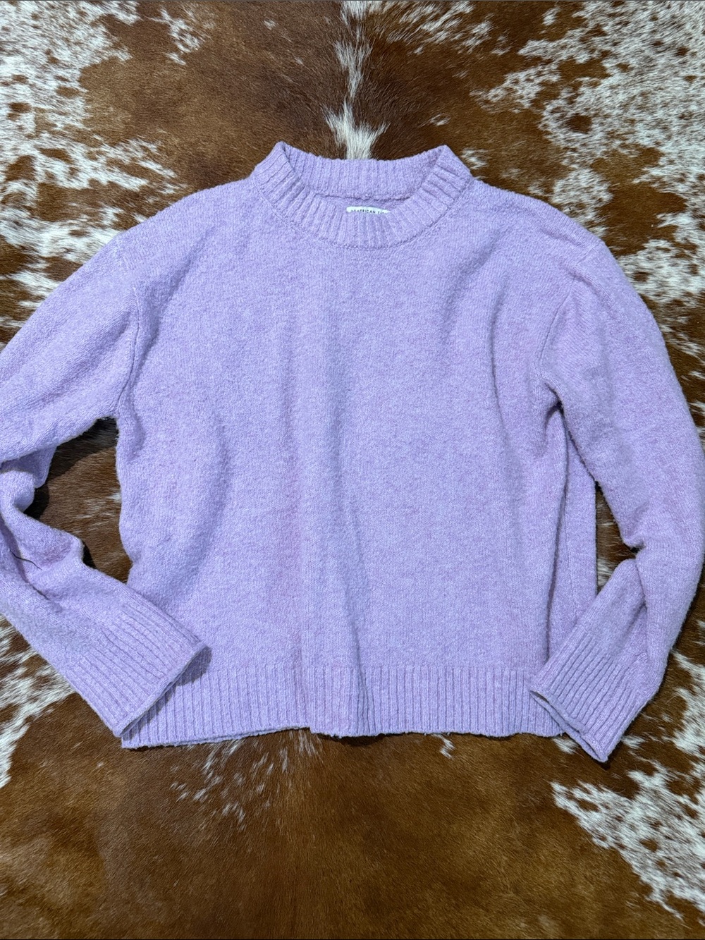 American Eagle Outfitters Lavender Crewneck Sweater